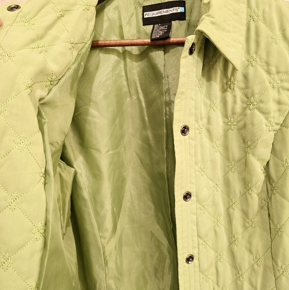 Spring Green Quilted Jacket - Large - Picture 3 of 5
